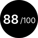 Rating of 88/100 at RVF