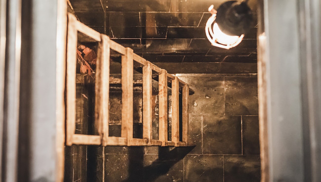 Inside the ageing cellar